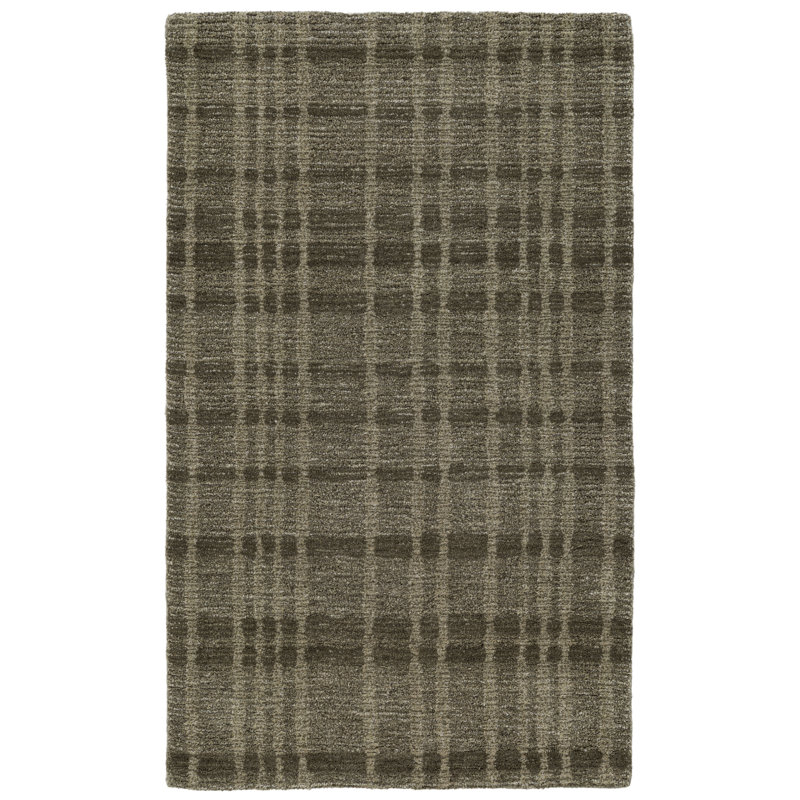 Verde Hand Tufted Wool Indoor Rug, Rectangle: 3'x5'
