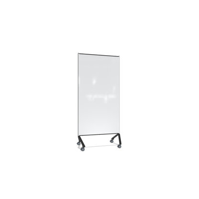 Panneau de verre mobile non magnétique Ghent Pointe, 76,5 po x 36,13 po