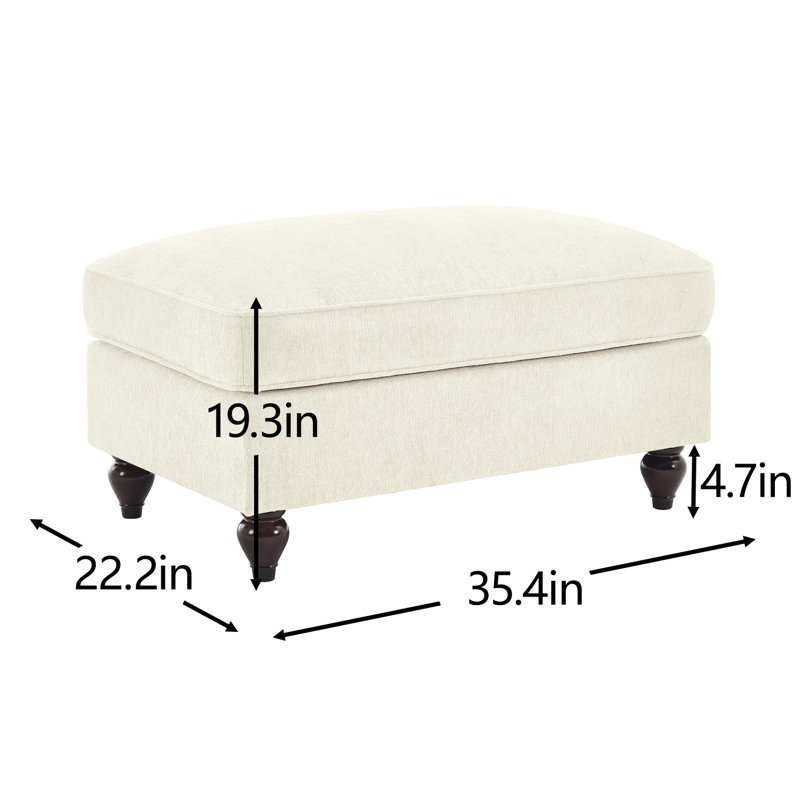 Chenille Of Beige And White With Detachable Ruffles To Present Two Styles Comfortable Segmented High - Density Foam Padding Movable Neck Pillow Curved Cushion Back Design Silver Embellished Multiple