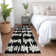 Premium Machine Washable Prisco Black Rug