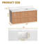 Meuble-lavabo mural flottant avec lavabo simple 48 po Bibbye