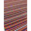 1950s Multicolor Ground Geometric Vintage Turkish Kilim Flatweave Square Rug 5'3" x 5'7" Area Rug