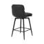 Tabouret de comptoir pivotant 26 po avec structure en métal-1221474620