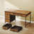 Writing Desk With 6-tier Fabric Drawers,home Office Desk With Reversible Design,modern Corner Desk With Solid Structure-871923621