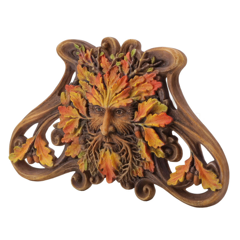 Plaque murale en érable d'automne vert multicolore L 5,71 pouces Keyah