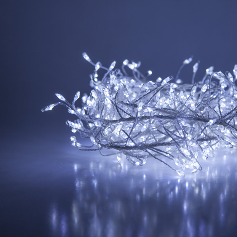 8' LED Fairy Light Garland String Lights, Cool White