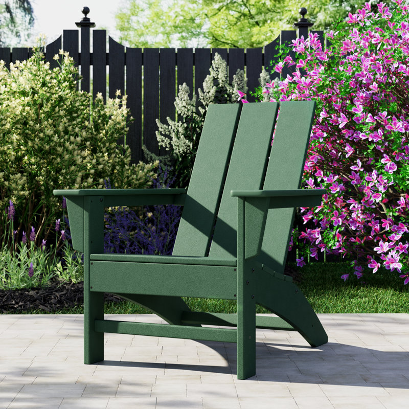Chaise Adirondack POLYWOOD x Sol 72 Jamarion, Vert