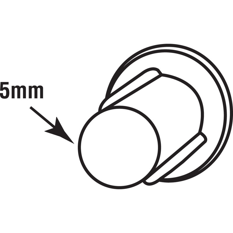 Prime-Line Plastic Shelf Hole Plugs, 5mm, White