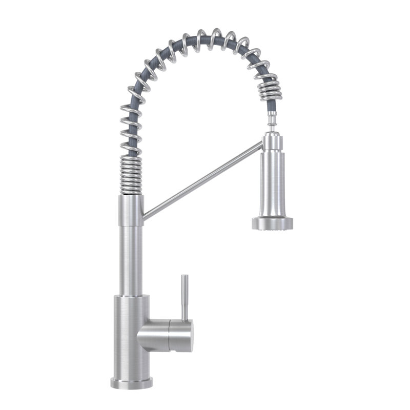 19.5 In. High Kitchen Faucet - Brushed Nickel, Enhancing Functionality Providing Smooth Water Flow, Brushed Nickel