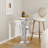Mirrored Glass Side Table Pedestal Stand End Table 101cm	