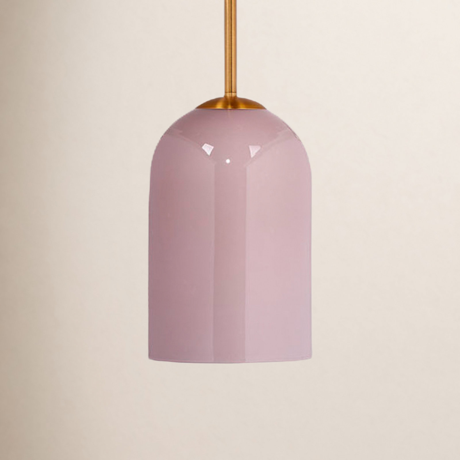 Brianna Dimmable Single Light Pendant, Pink
