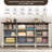 63" Wide 9 Drawer Dressers for Bedroom, Farmhouse Dresser with 6 Solid Wood feet, Wooden Dresser Rustic Chest-364136651