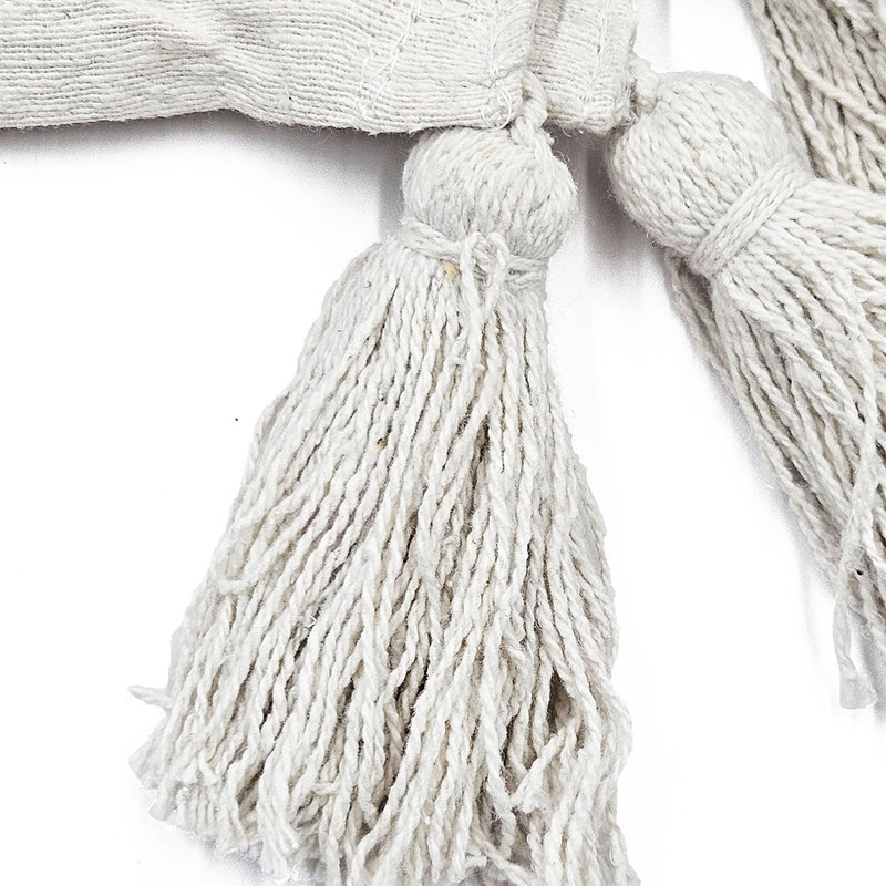Jeté décoratif Alura style côtier avec coton recyclé, couleurs neutres