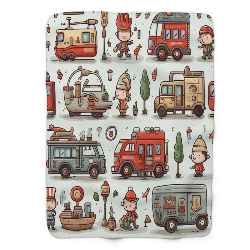 Micro autos - 1 Piece Premium Blanket, Queen
