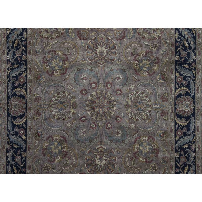 Tapis chameau et noir noué à la main Trinity