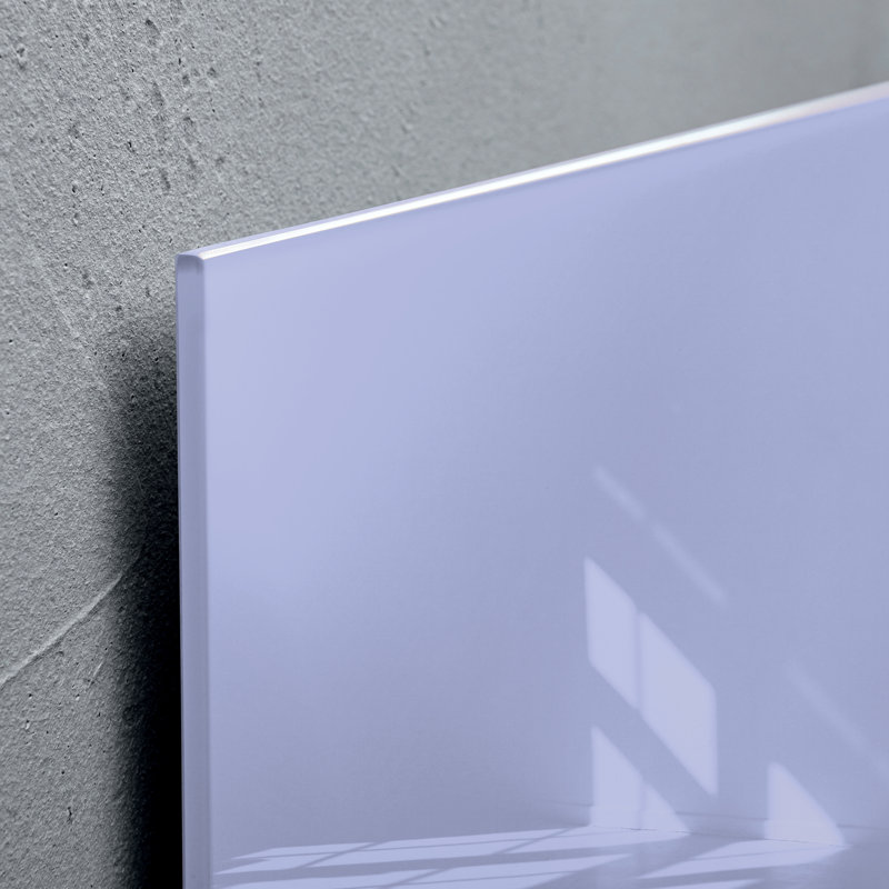 Artverum Wall Mounted Glass Board, Lavender, 48cm H x 48cm W x 48cm L