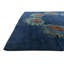 Tapis carré bleu marine Mullan
