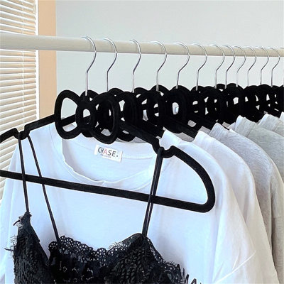 Velvet Flocked Clothes Hangers