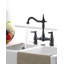 Robinet de lavabo central Bridge pour évier, robinet d'évier de cuisine 2 trous en laiton-101981307