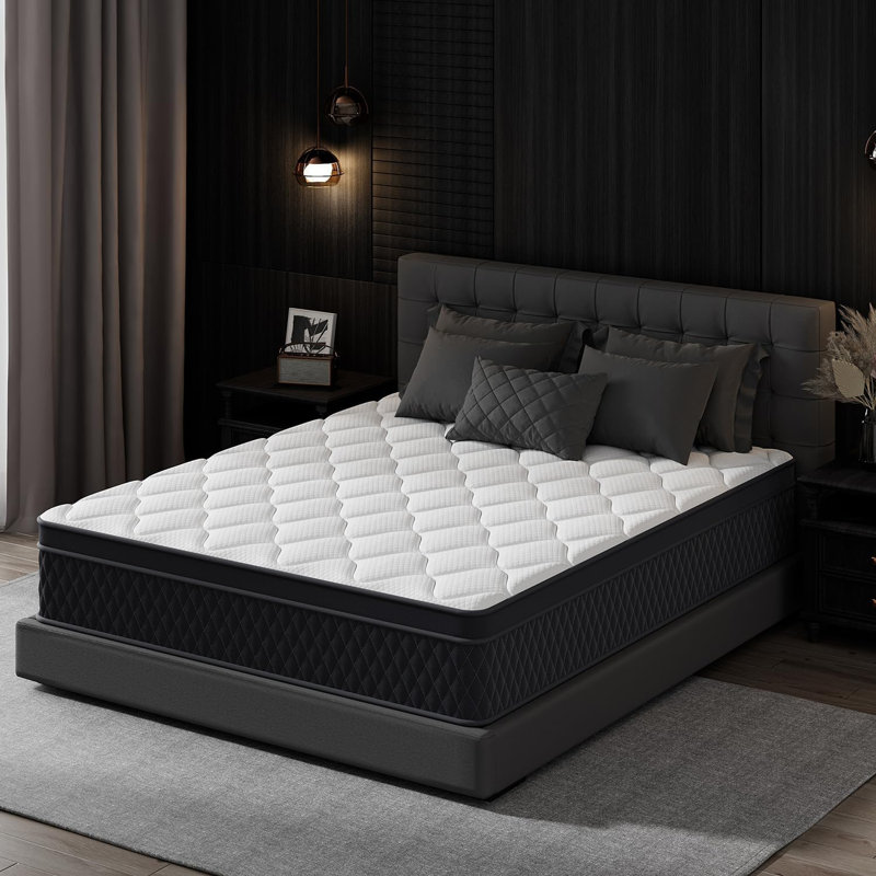 Hybrid Mattress in a Box,Individual Pocket coil, Medium Firm, Memory Foam Mattress, California King, 10"