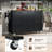 53.5'' Farmhouse Kitchen Island With Power Outlet, Drop Leaf, Storage, Drawer, Spice Rack, And Rolling Wheels, Black | Gift Idea-1969813576