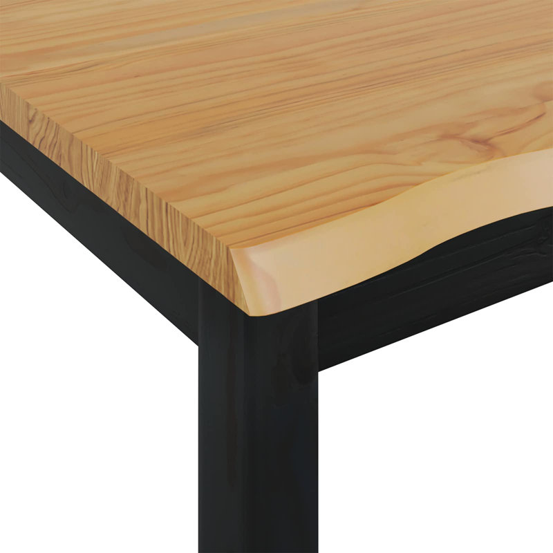 Dining Table, Black/Natural