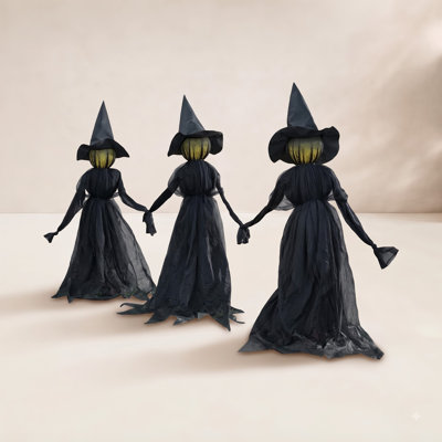 LED Lighted Witch Garden Stake