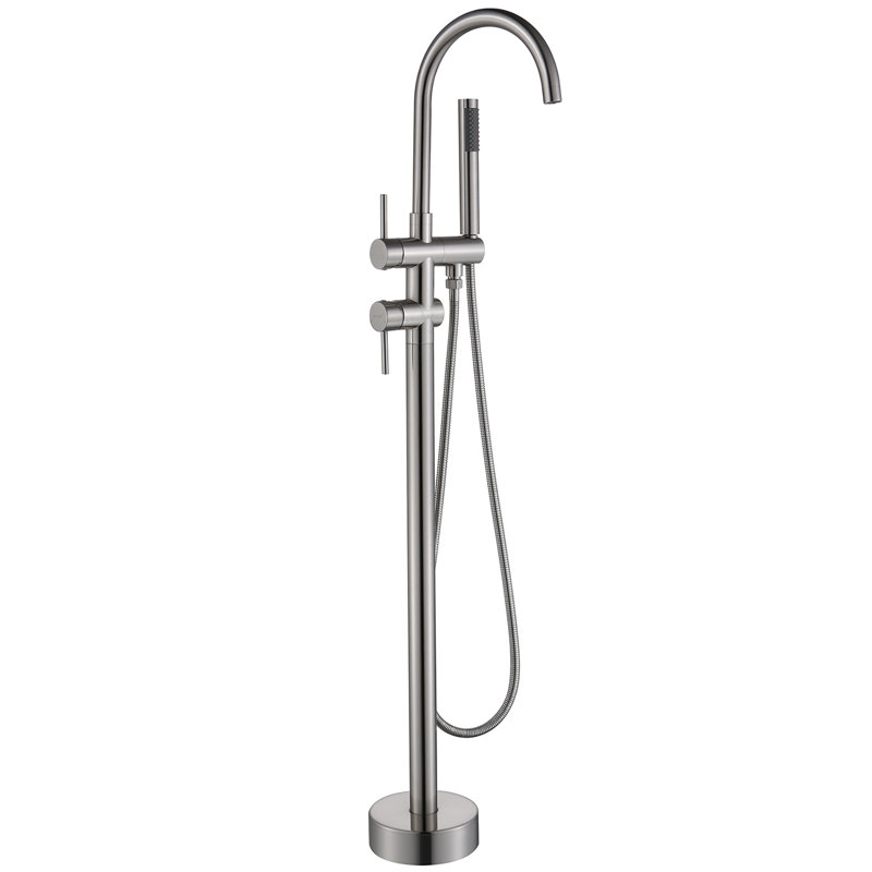 Robinet de baignoire sur pattes à poignée simple
