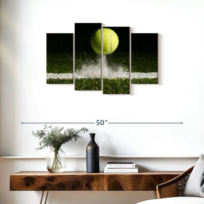 «Match Point Tennis», reproduction d'art sur toile, H 22 po x l 36 po x P 1 po