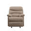 Fauteuil inclinable en microfibre brun clair-1757479865