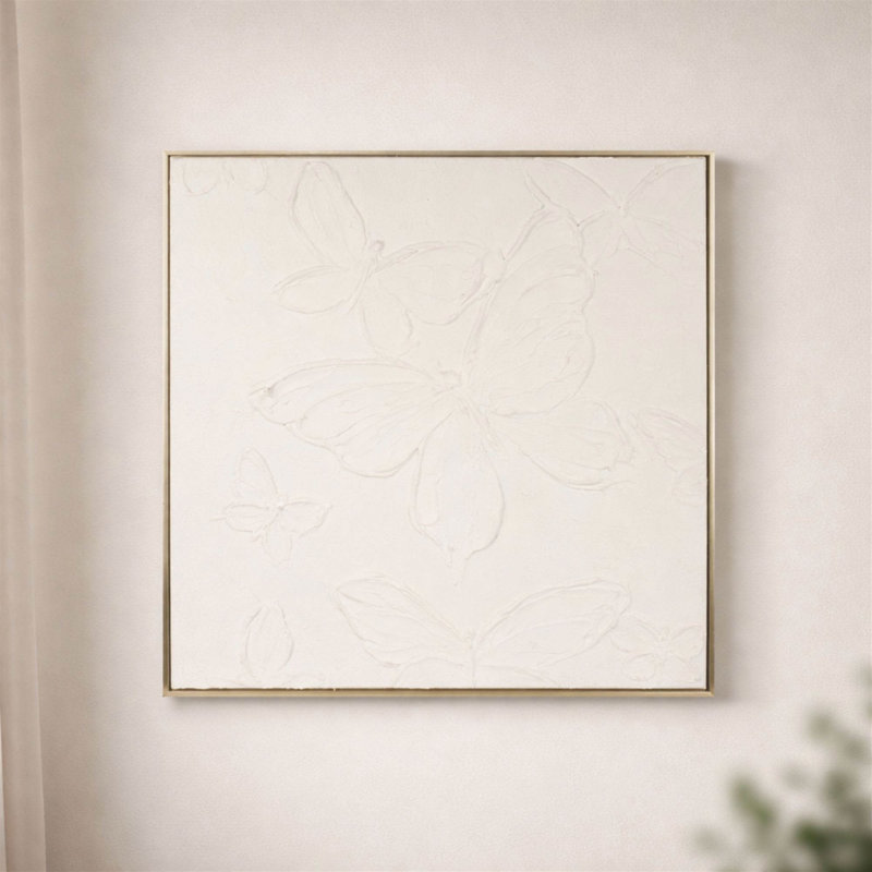 Toile avec cadre papillon 24 po