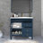 35.6" Mid-Century Bathroom Vanity Sink With Patterned Glass & Motion-Sensor Light Strip, Farmhouse Freestanding Bathroom Vanity Sink With Storage, High-End Restroom Vanity Cabinet,Blue-1776786532