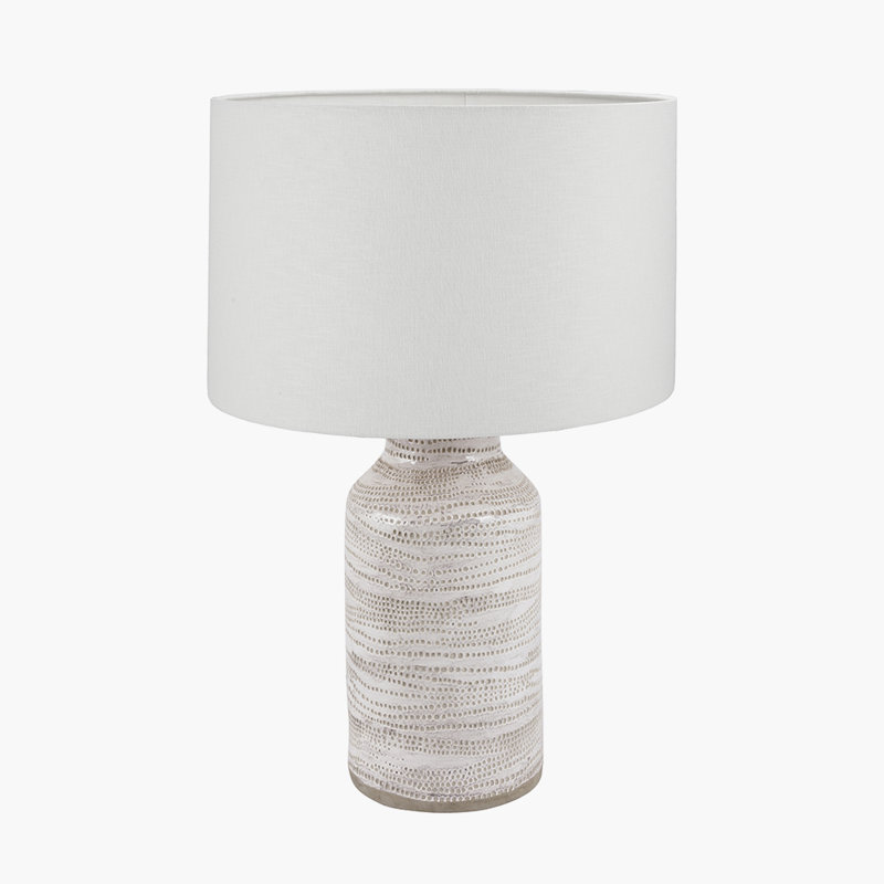 Ceramic Table Lamp, White