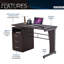 Bureau d'ordinateur avec beaucoup de rangement