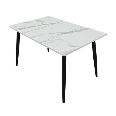 Space-Saving Wooden Rectangular Dining Table