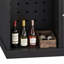 Armoire-bar de 40,2 po avec mini-réfrigérateur, porte-verres, tiroir, rangement de porte et grand comptoir