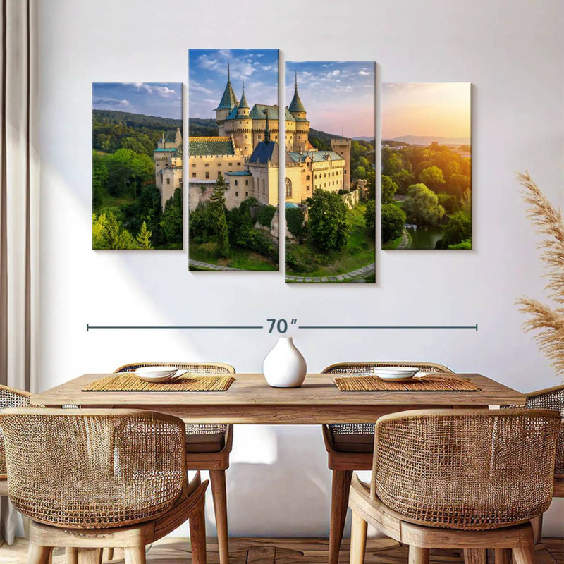 Lilie majestueux château de Bojnice, H 42 po x l 68 po