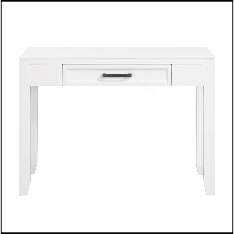 Bureau d'écriture blanc avec tiroir
