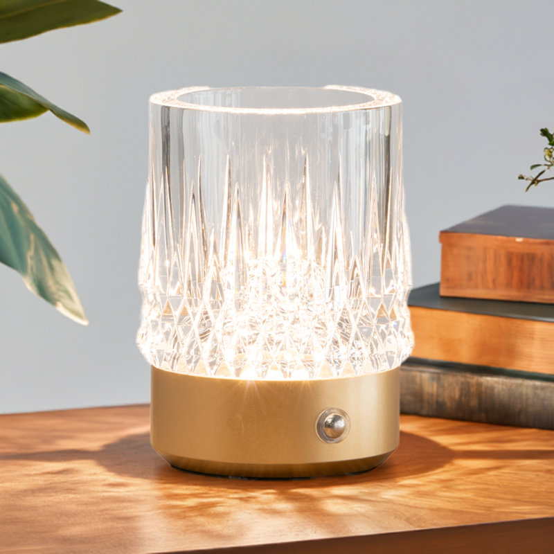Tumbler Rechargeable CableFree LED Table Lamp, Gold