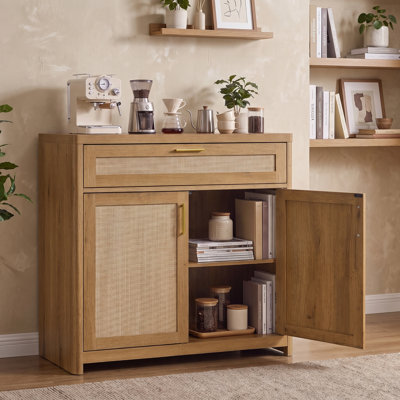 Buffet décoratif Boho avec tiroir et tablette réglable