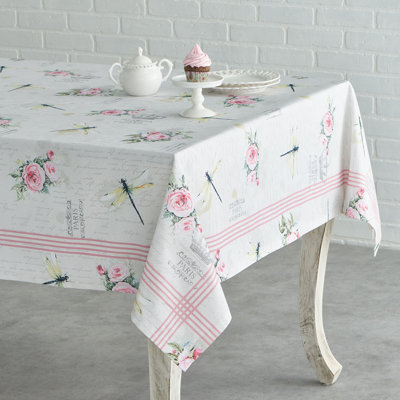 Floral 100% Cotton Tablecloth