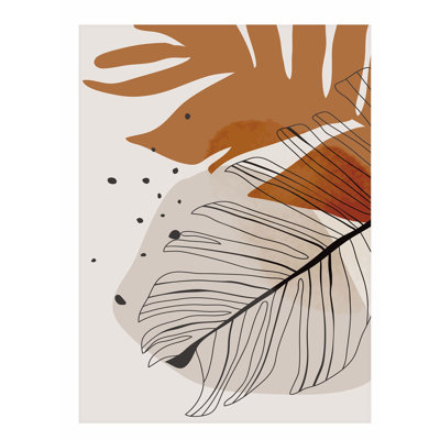 «Botanical Fall Leaves III», reproduction d'art sans cadre