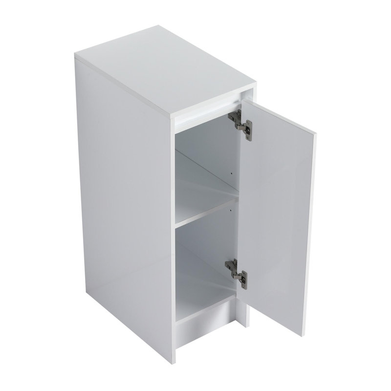 Meuble-lavabo autoportant avec une petite armoire de rangement, Blanc