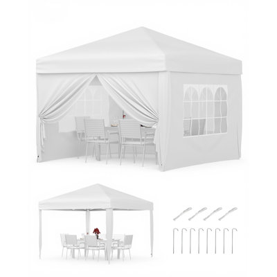 FXSGER 300 cm W x 300 cm D Polycarbonate Patio Awning
