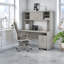 Ensemble de bureau d'ordinateur avec huche 3 pièces Echo-663496247