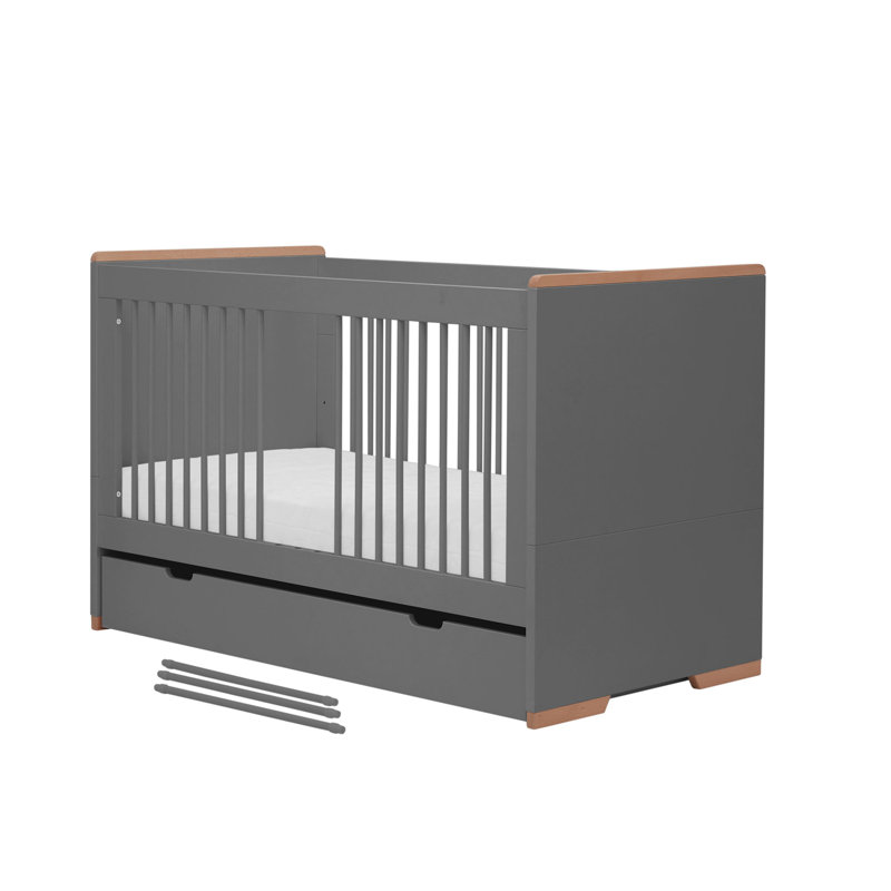 Gerke 3 Cot Bed, Dark Grey