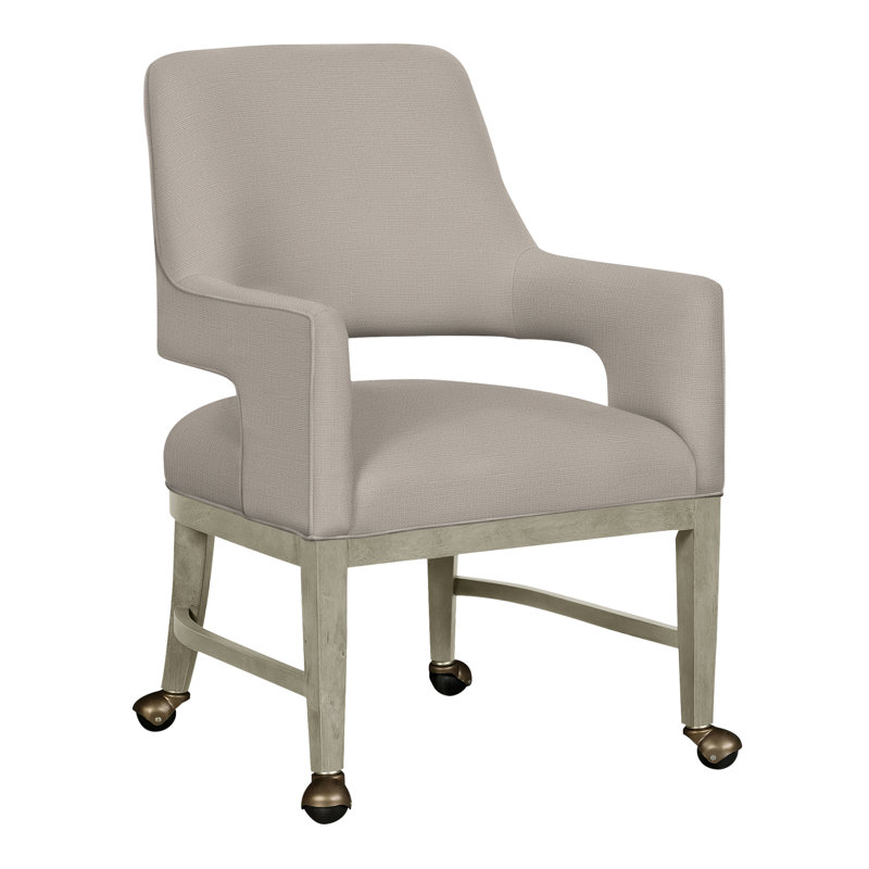Chaise avec accoudoirs Josie Grande, Amande chamois, 9401 Ivoire