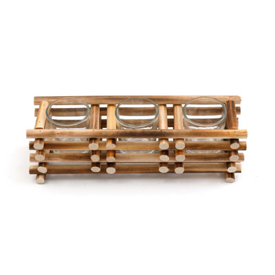 Wood Tabletop Tealight Holder