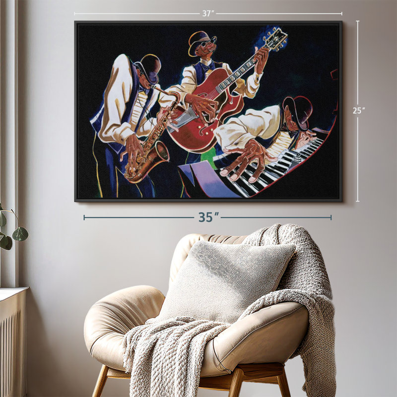«Jamming II», reproduction sur toile, H 25 po x l 37 po