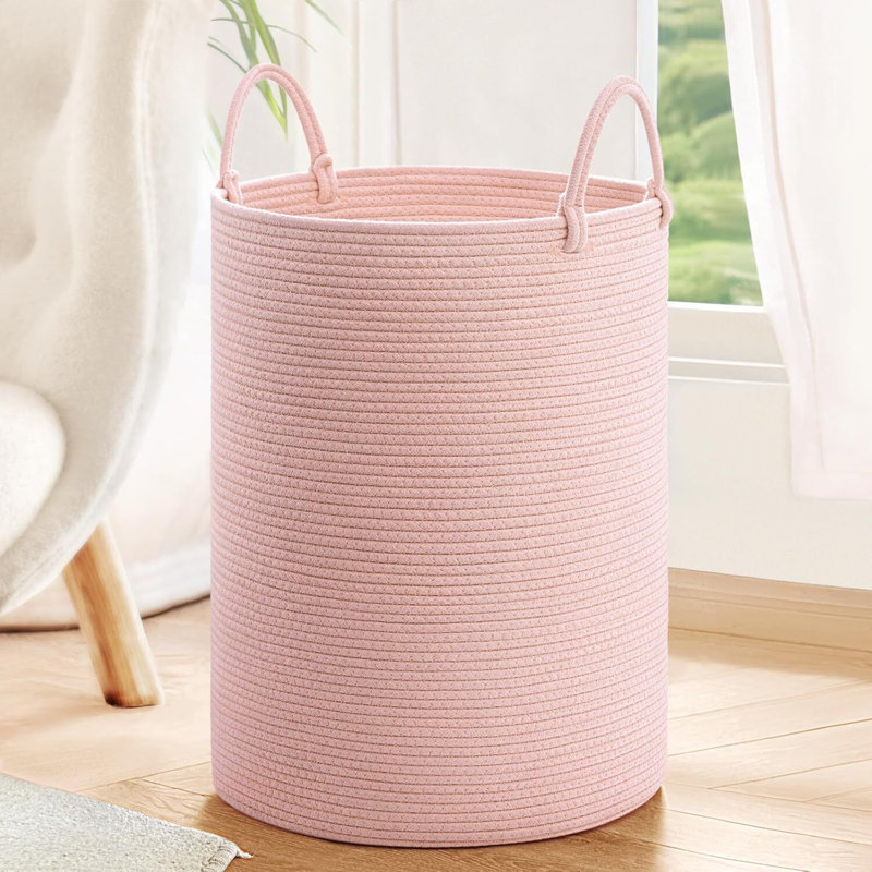 Panier à linge tissé avec poignées, H 20 po x l 15 po x P 15 po